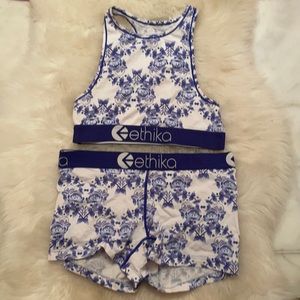 Ethika 4 piece Underwear Sports bra Thong Set